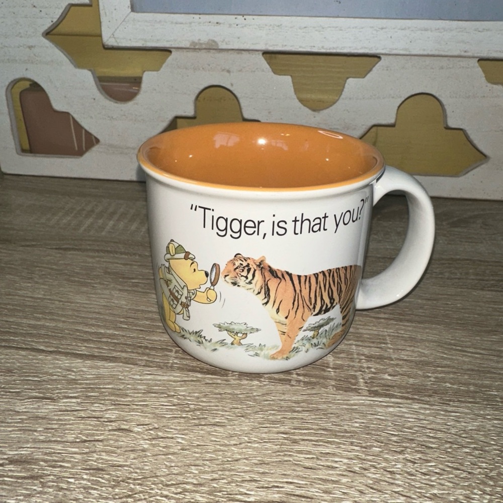 Disney White and Orange Winnie the Pooh 'Tigger, is that you?' Ceramic Mug